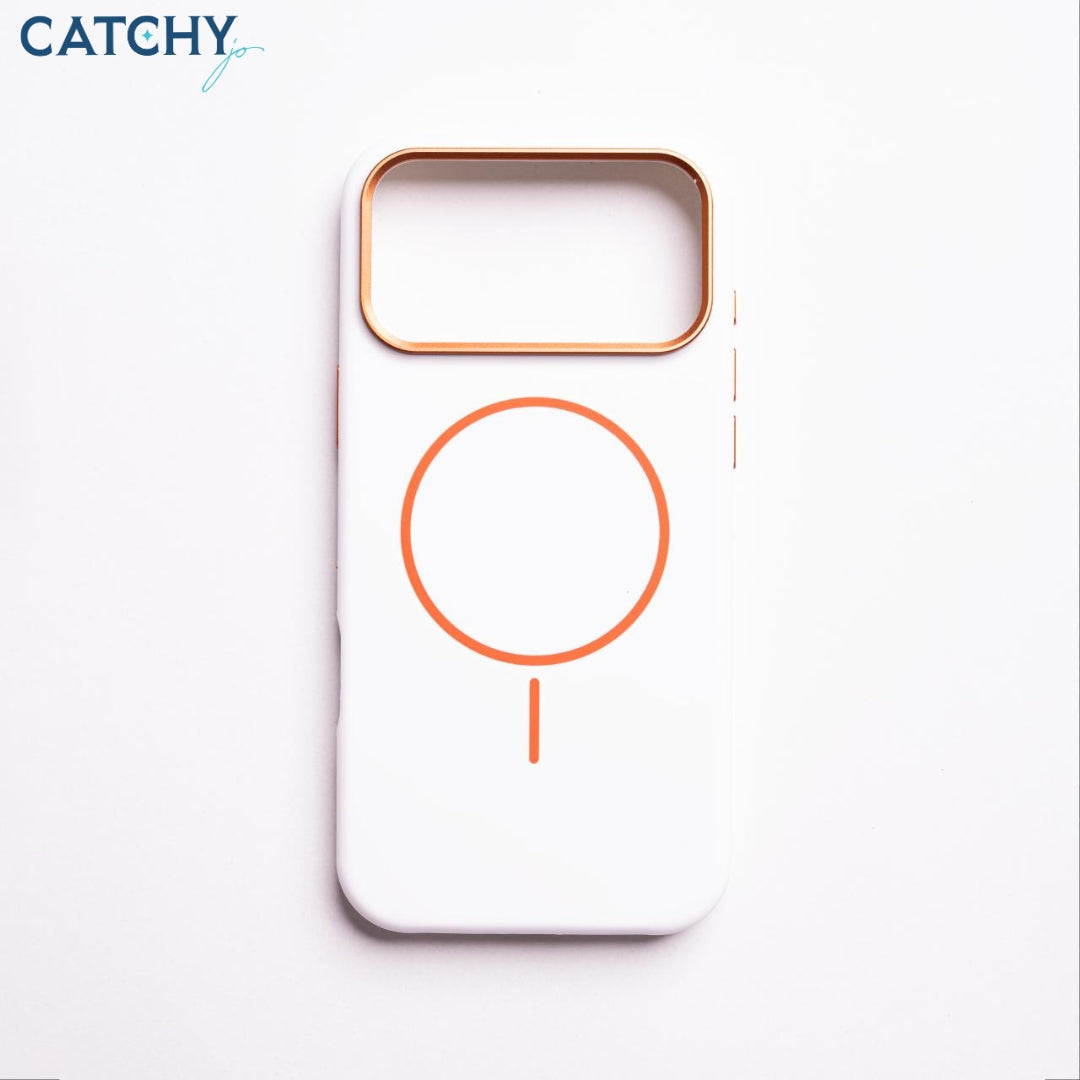 iPhone Silicone MagSafe Slim Case With Metal Camera Frame (1)