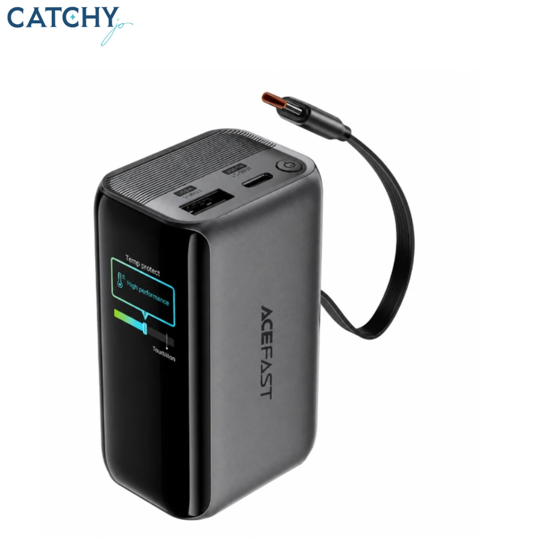 ACEFAST PB0902 Power Bank With Retractable USB-C Cable (10000mAh)