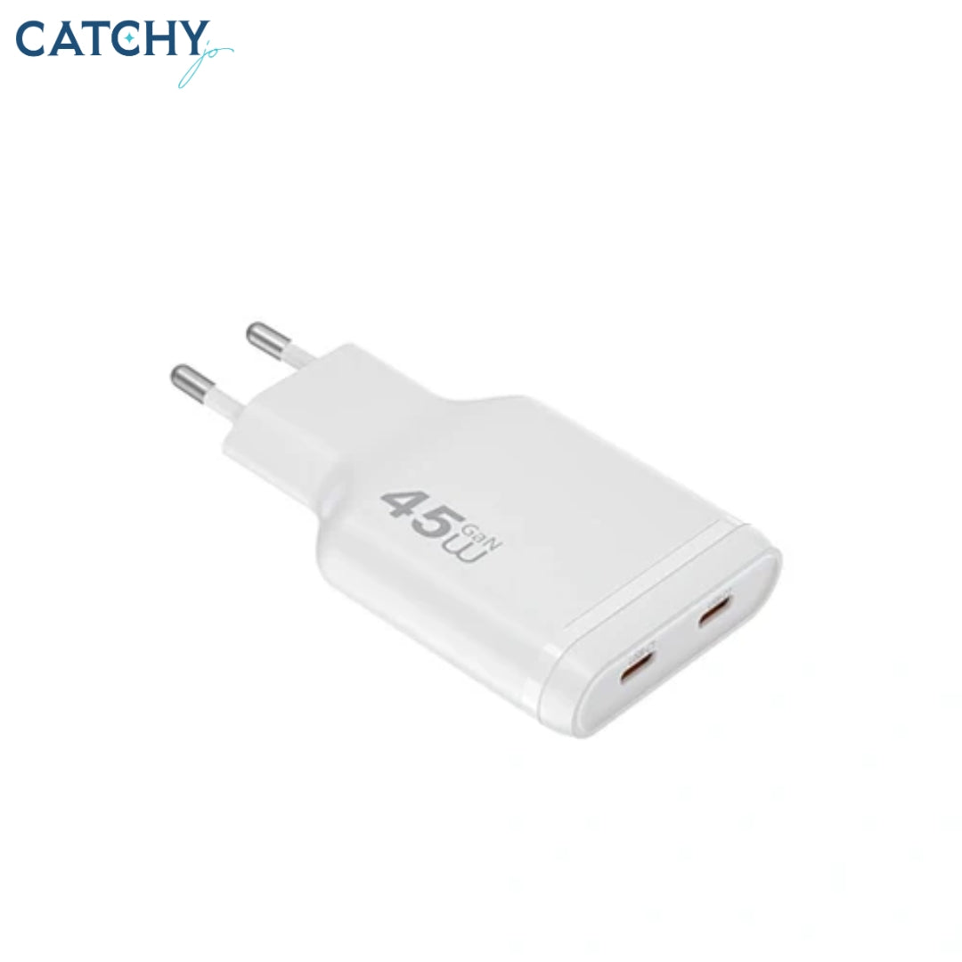 WiWU Wi-G034 Essen Slim Ultra Compact GaN Charger (45W)