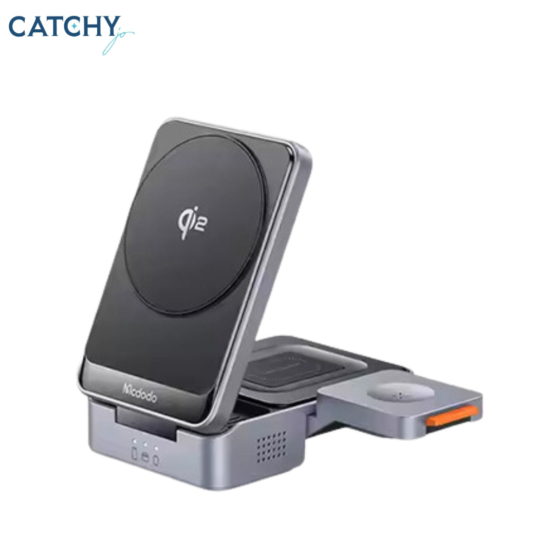 MCDODO MagQ Qi2 3 in 1 Foldable Magnetic Wireless Charger (15W)