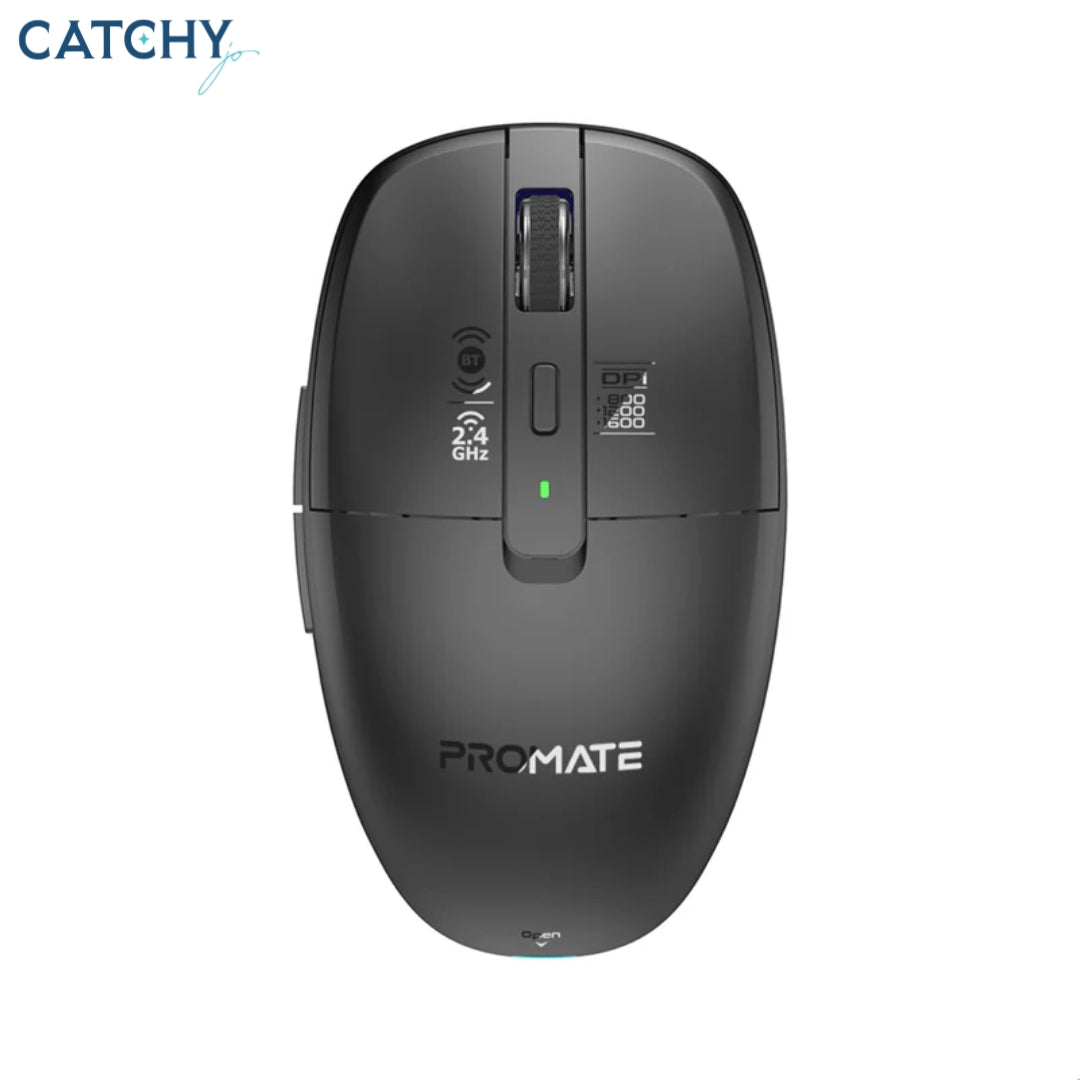 PROMATE Flixi Dual Mode Wireless Mouse With Rechargeable Battery