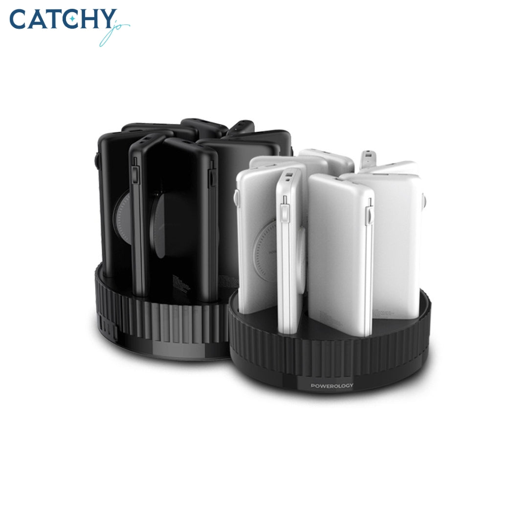 Powerology 8 in 1 Station Wireless Power Bank (10000mAh)