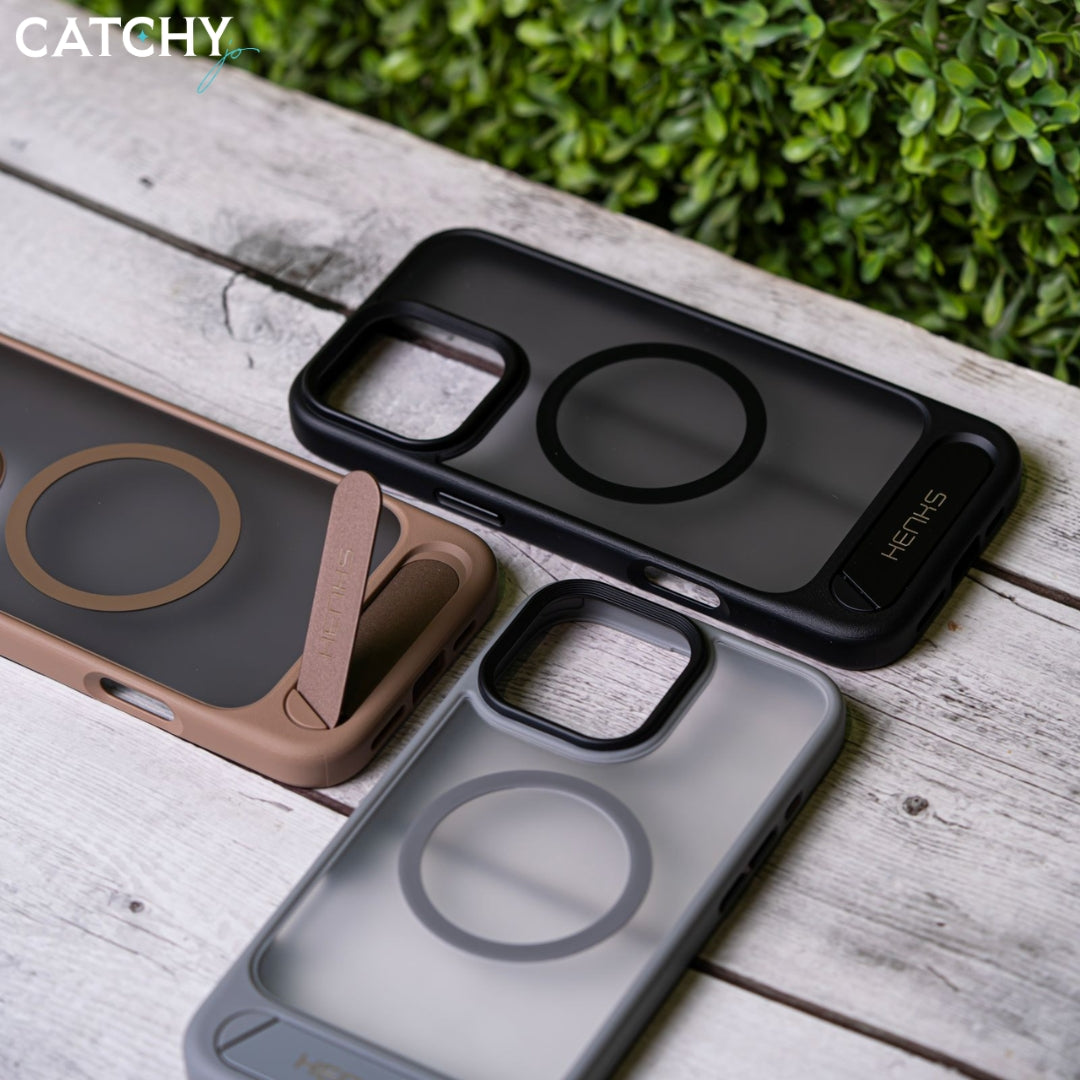 HENKS iPhone MagSafe Case With Kick Stand