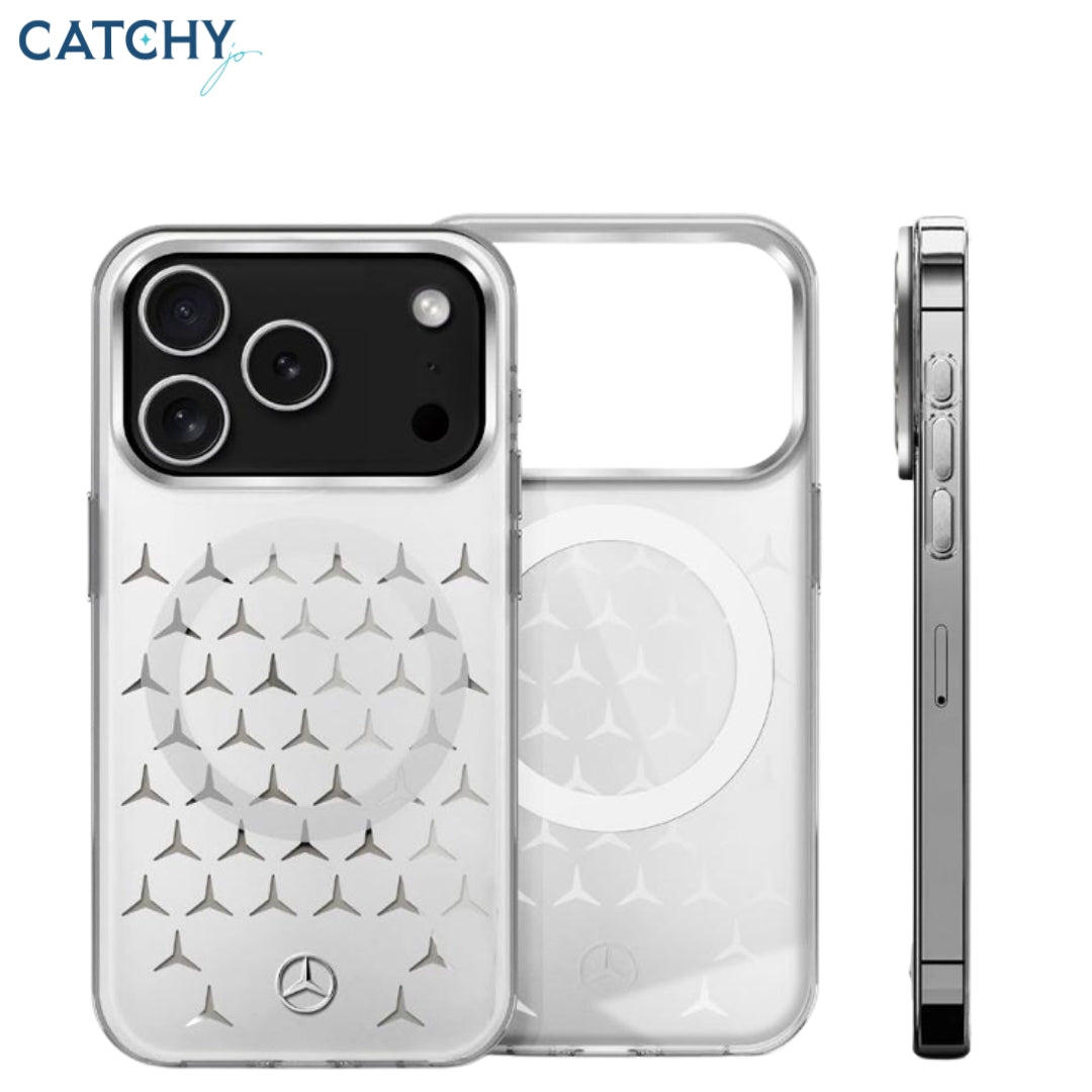 جراب MERCEDES لهواتف iPhone بتقنية MagSafe بطبقة IML مطفاة