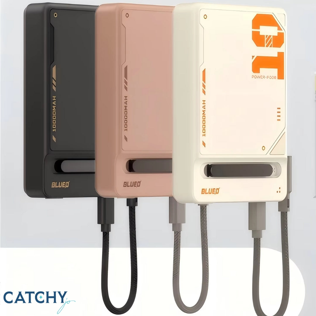 BLUEO New Multi-Function Wireless Magnetic Power Bank With Stand (5000mAh)