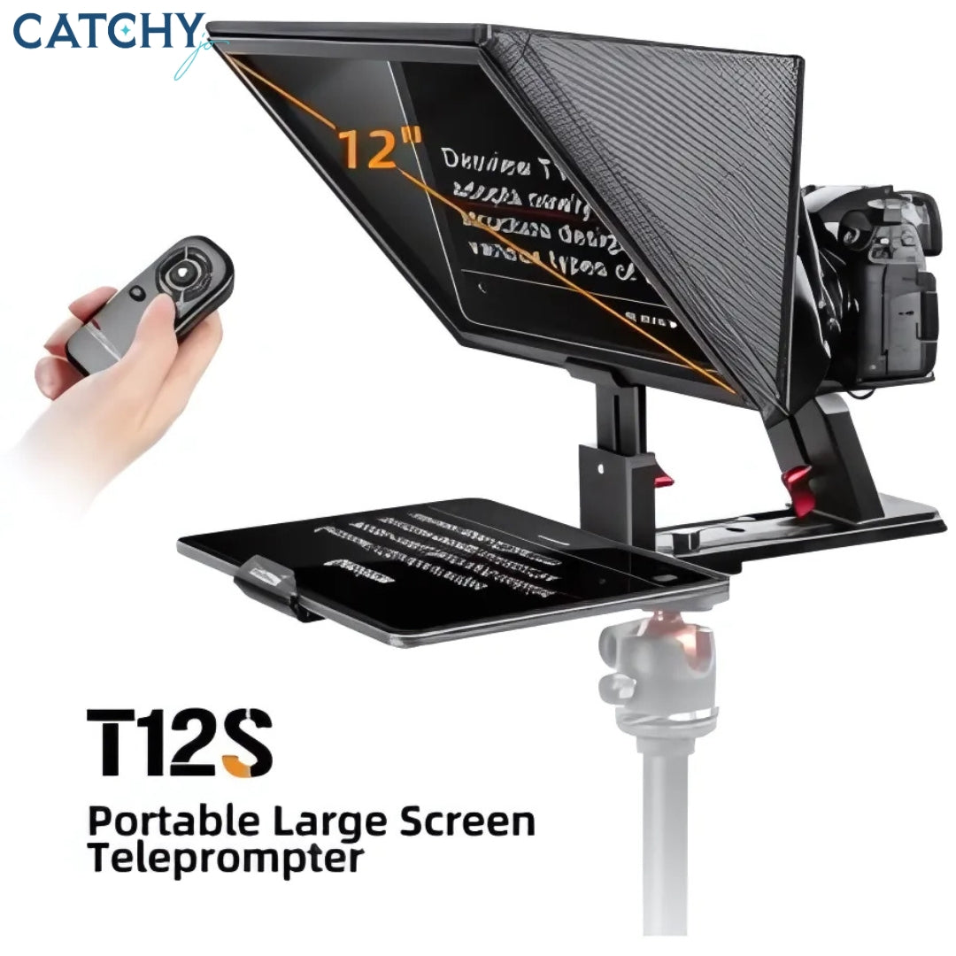 Desview T12S 12.9" Portable Large Screen Teleprompter With Remote Control