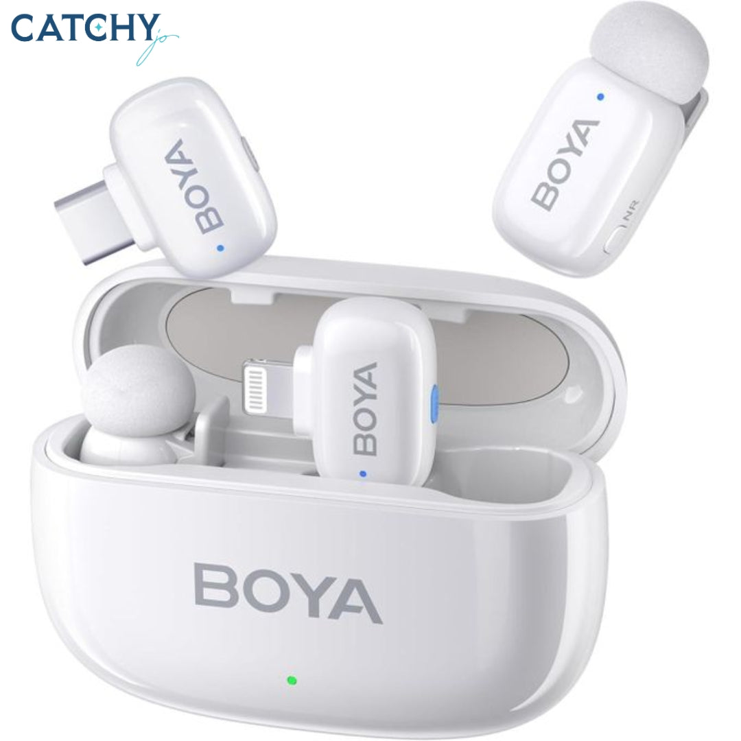 BOYA Mini 13 Dual Wireless Microphone With Charging Case
