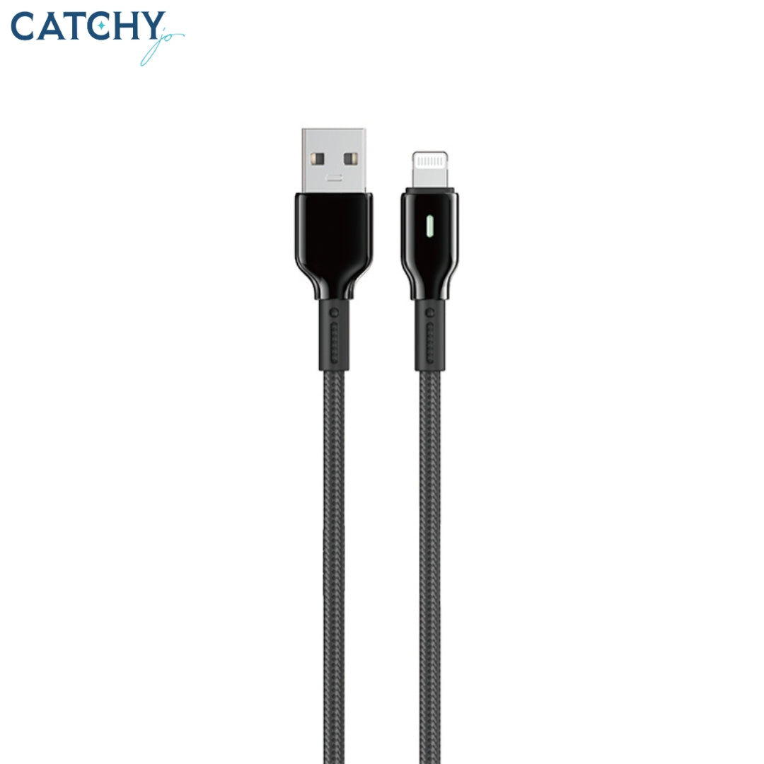 WiWU Wi-C074 USB-A To Lightning Duralink Series Nylon Braided Cable 1M (12W)