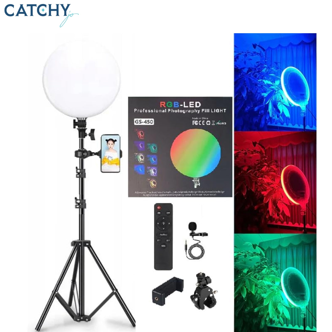 FKU GS-450 RGB Led Round Panel Video Light