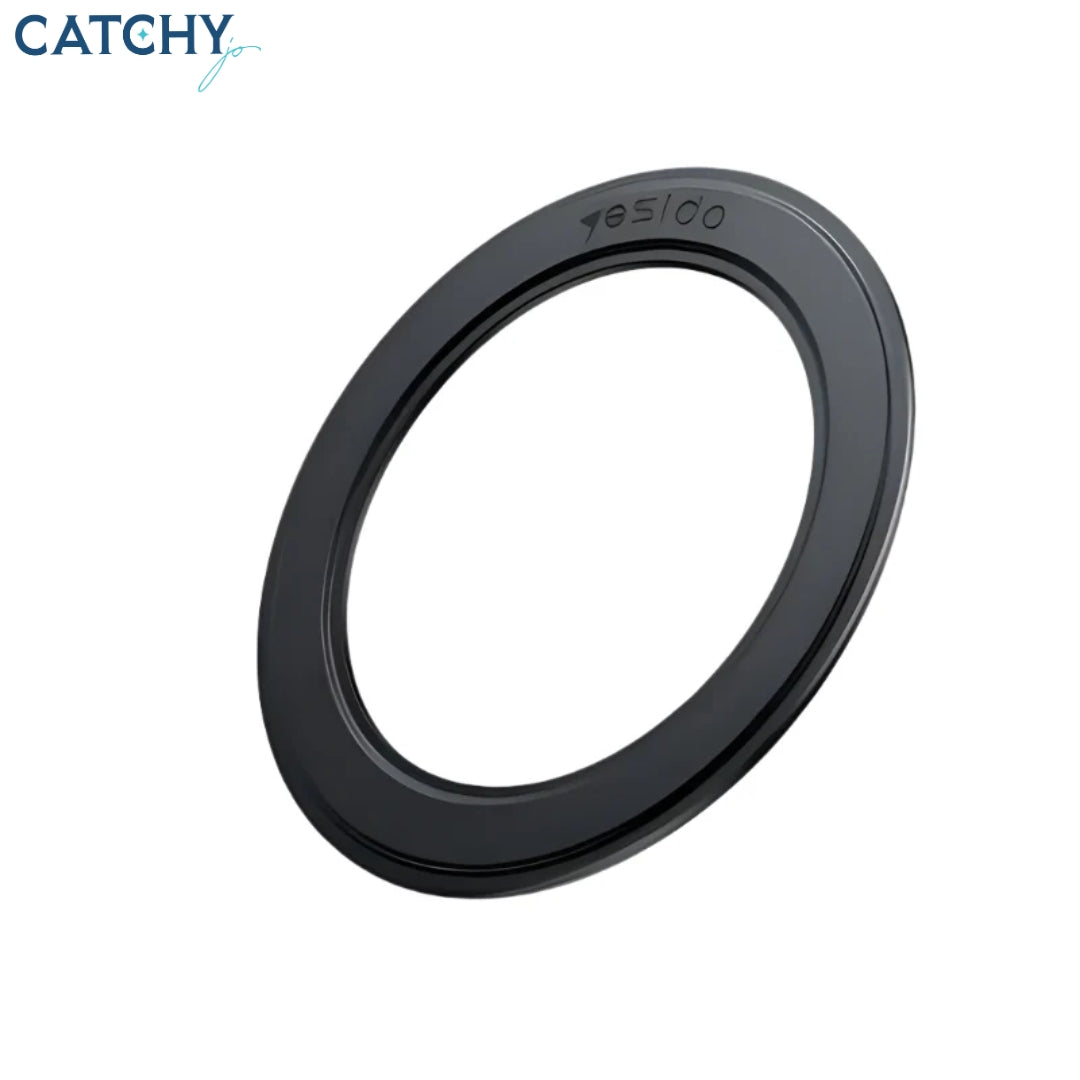 YESIDO C208 Metal Plate Premium Leather Design Mobile Holder