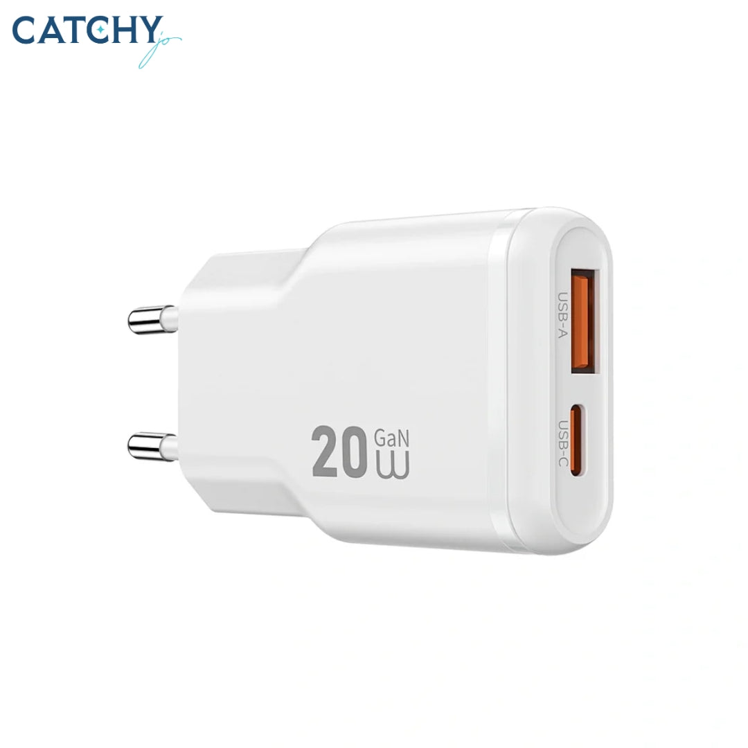 WiWU Wi-G032 Essen Slim Ultra Compact GaN Charger (20W)