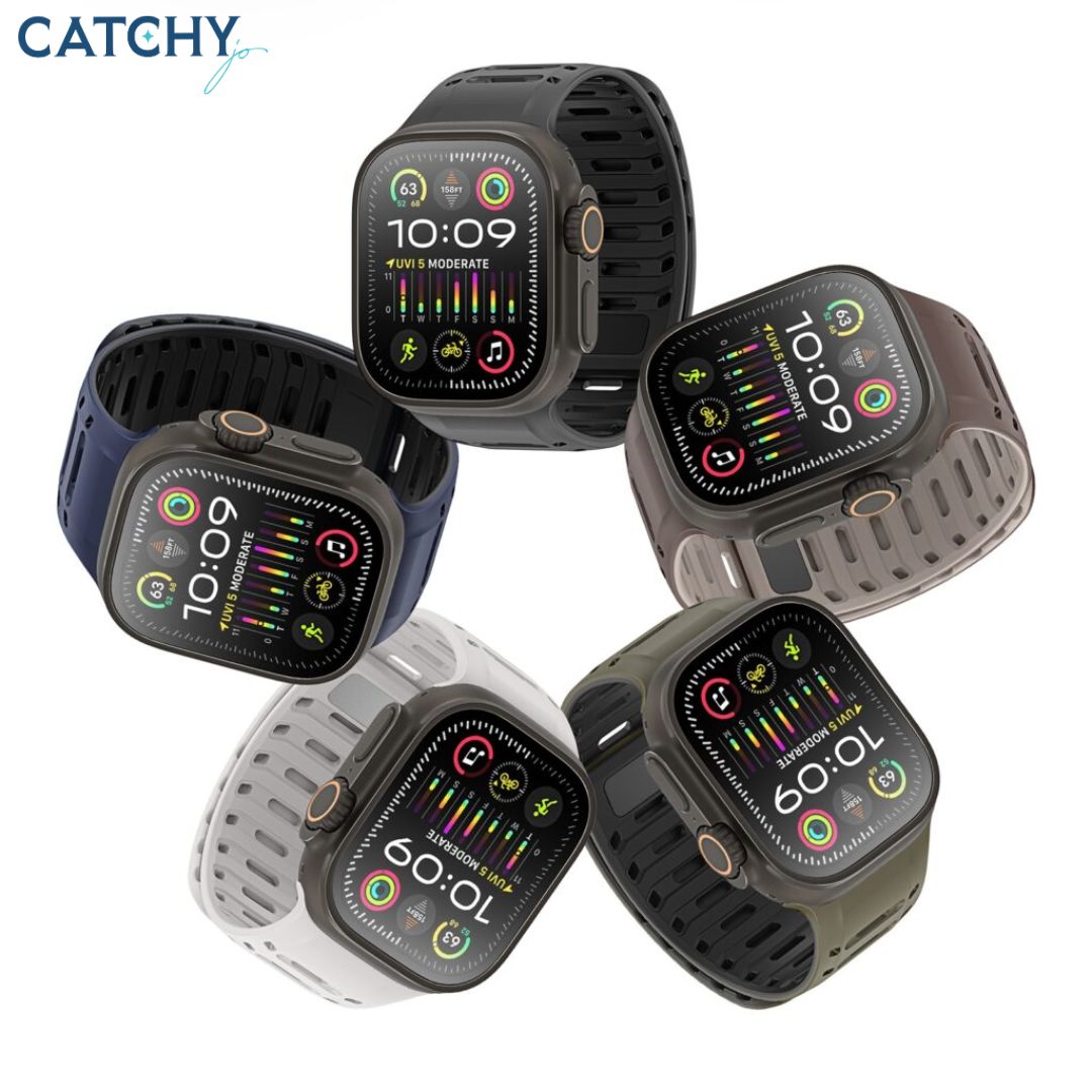 CS Series Magnetic Silicone Apple Watch Strap