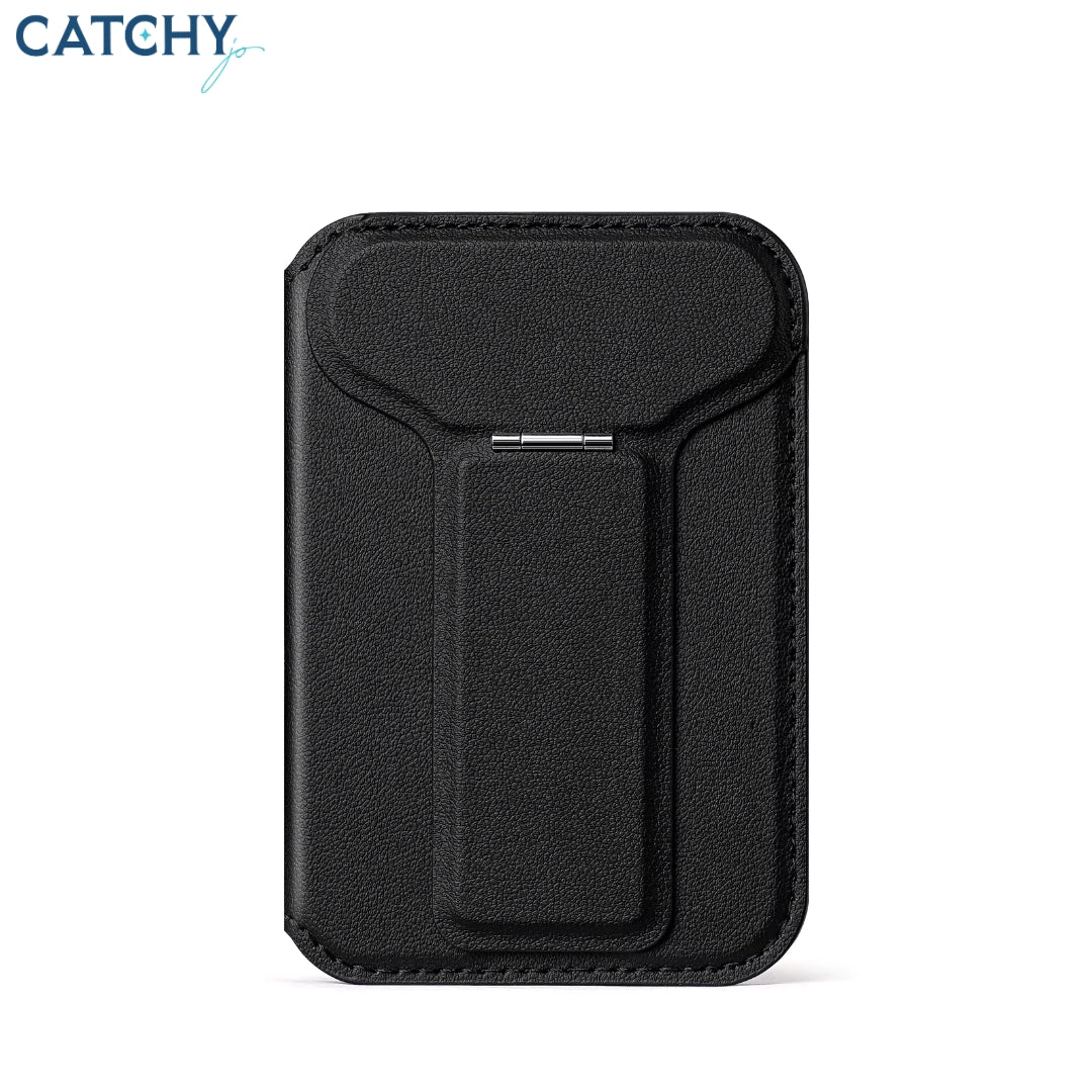 Slim Leather Magnetic Phone Wallet Holder