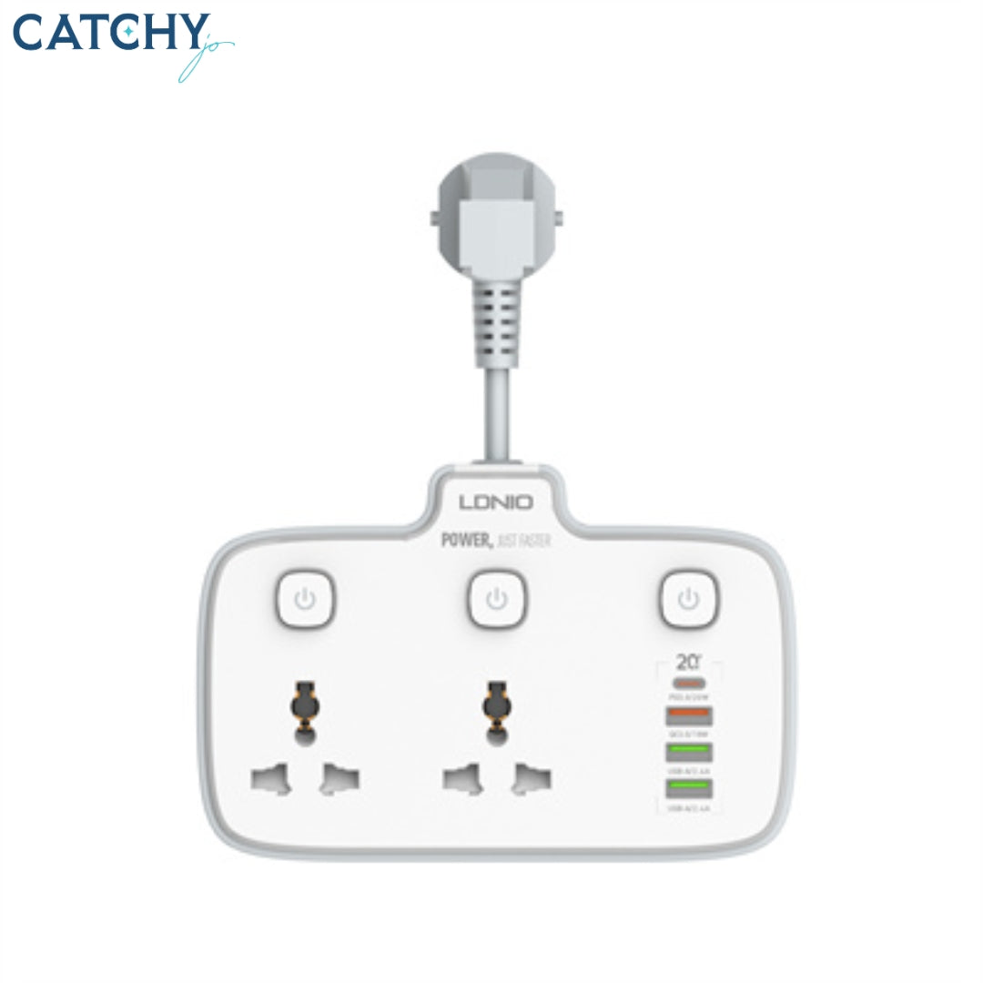 LDNIO SC2413 2 AC Outlets Portable Power Socket