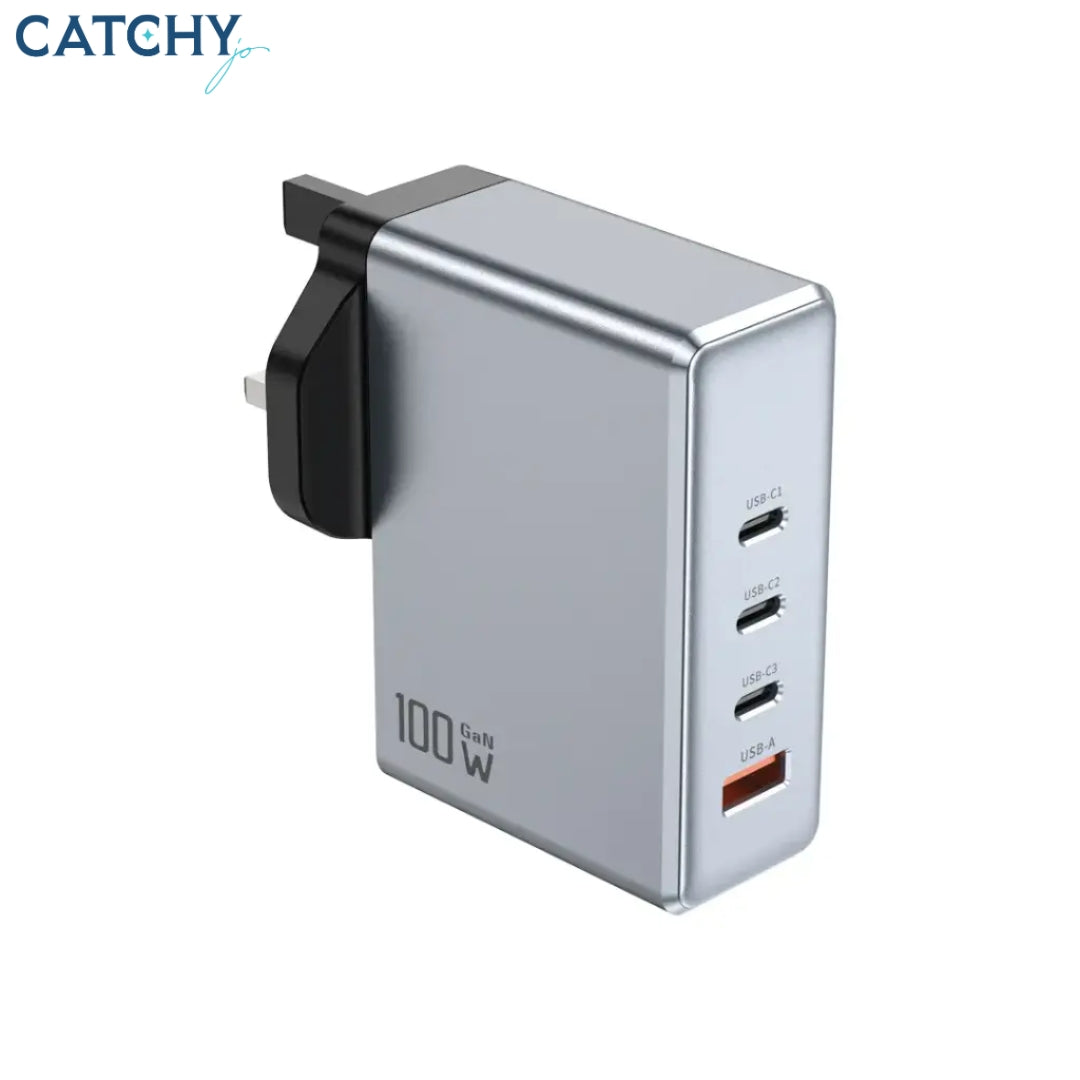Green Lion GaN Premium UK Plug Wall Charger (100W)