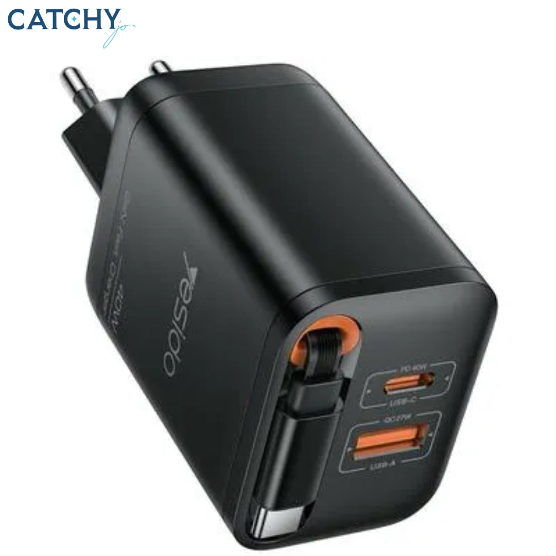 YESIDO YC99 Fast Charger Adapter With Type-C Cable
