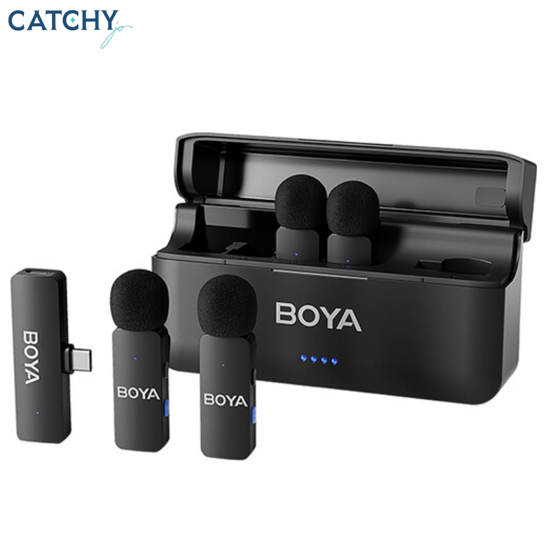 BOYA BY-V4U Ultra Compact 4 Wireless Microphone System With USB-C Connector