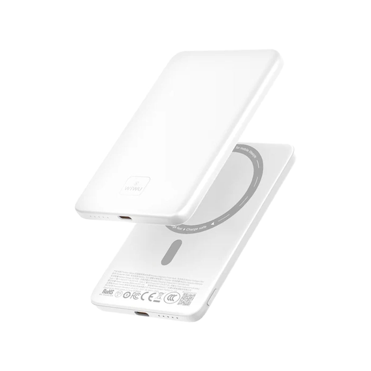 WiWU Wi-P085 Mag Latte Ultra Slim Magnetic Power Bank (5000mAh)