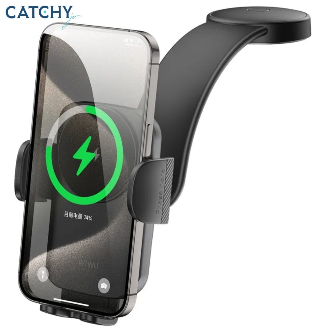 WiWU CH-322 Car Mount Wireless Charger Car Phone Holder (15W)