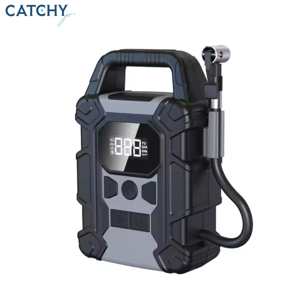 Go-Des Car Electric Air Pump Wireless Tire Inflator With Power Bank Function (7500mAh)