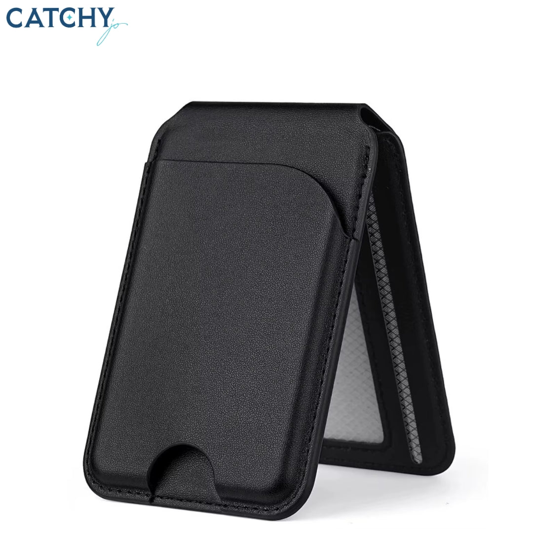 Slim Magnetic Phone Leather Wallet MagSafe Card Holder