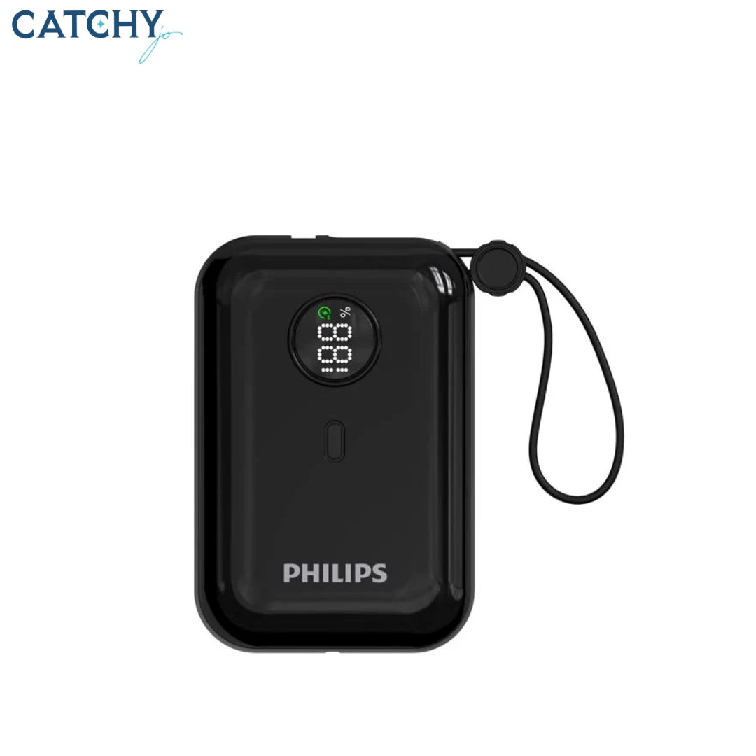Philips With 2 USB-C Cable Mini Power Bank (10000mAh)