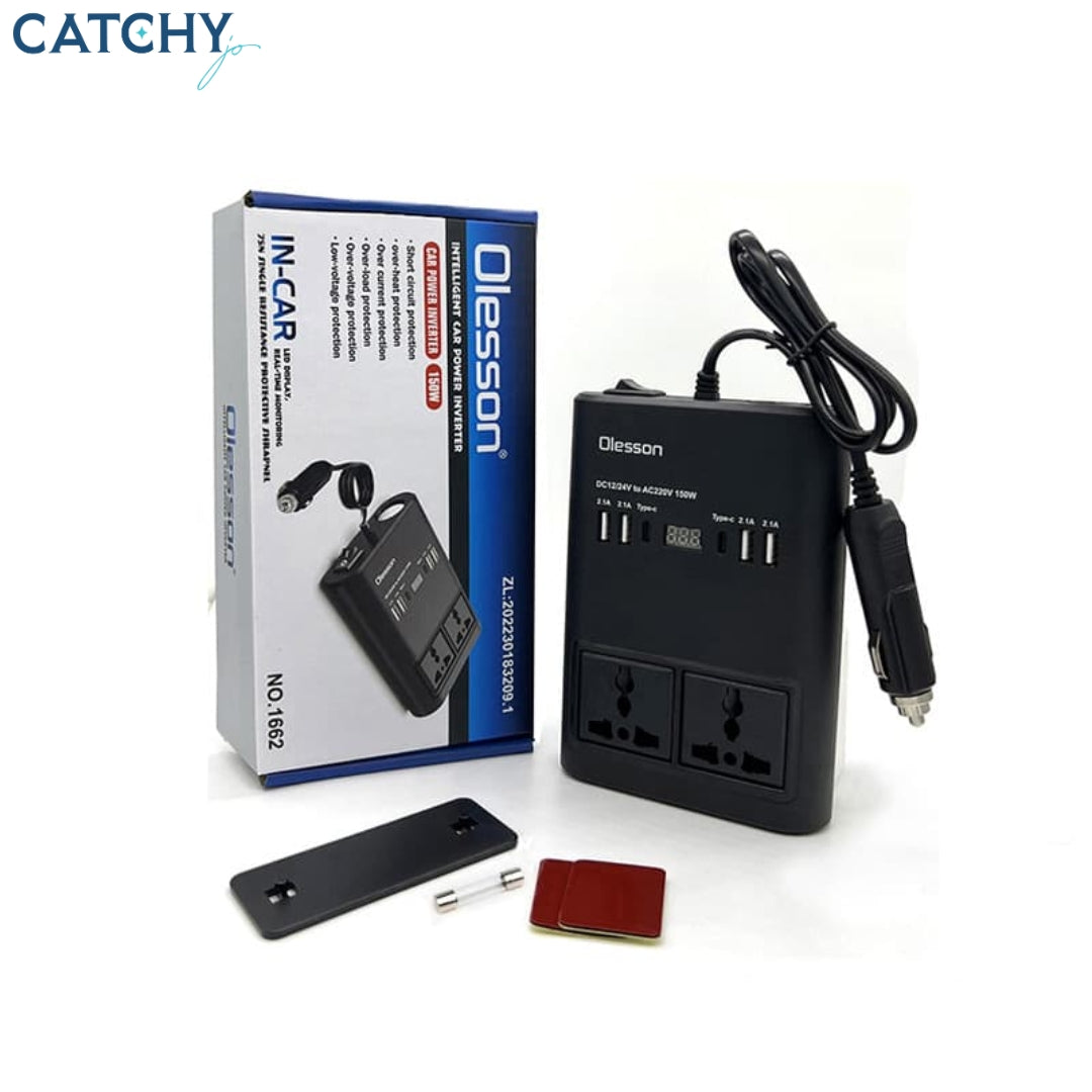 Olesson Car Charger Power Inverter (150W)