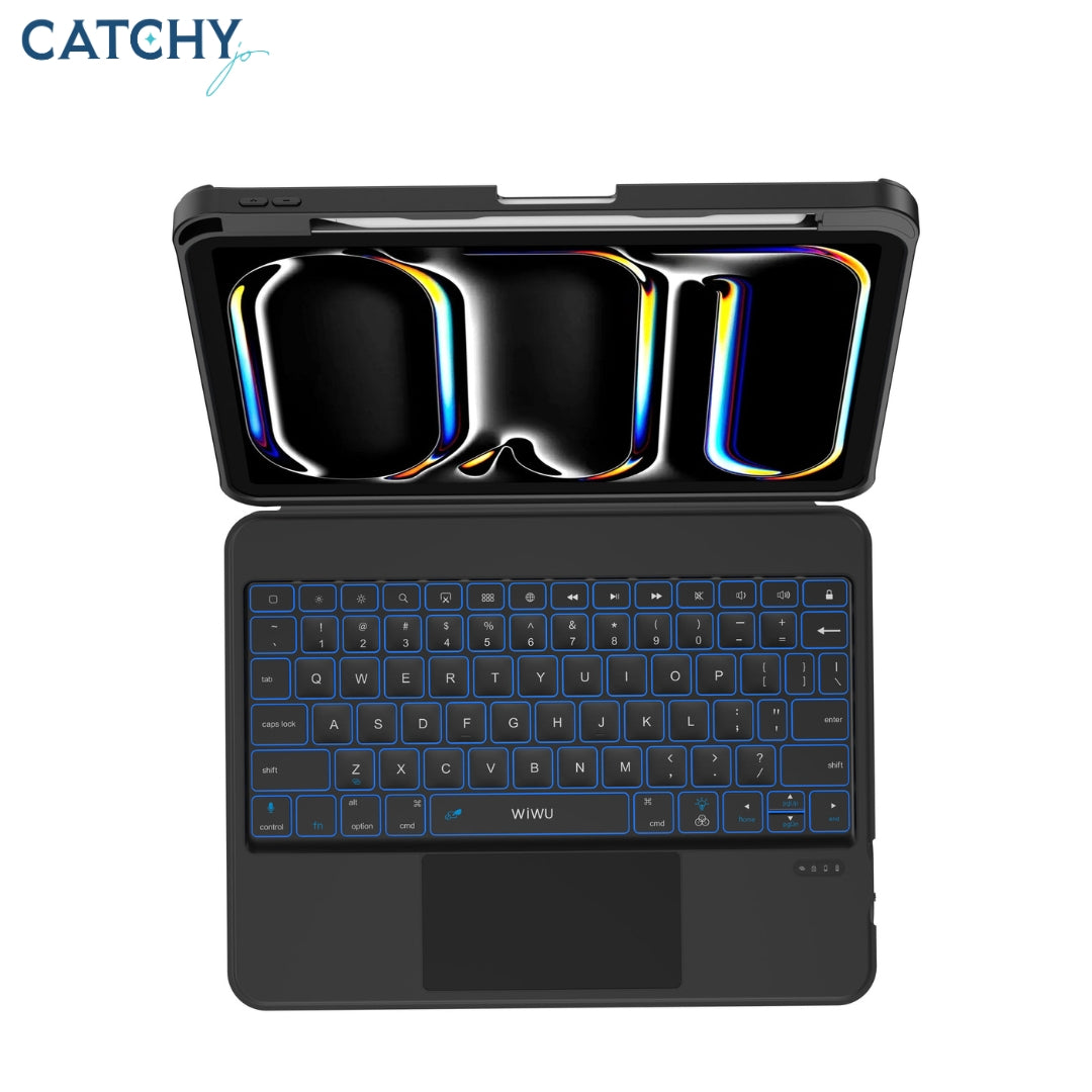 WiWU MK-007 Combo Pro 360° Rotating Detachable Keyboard (Arabic+English)