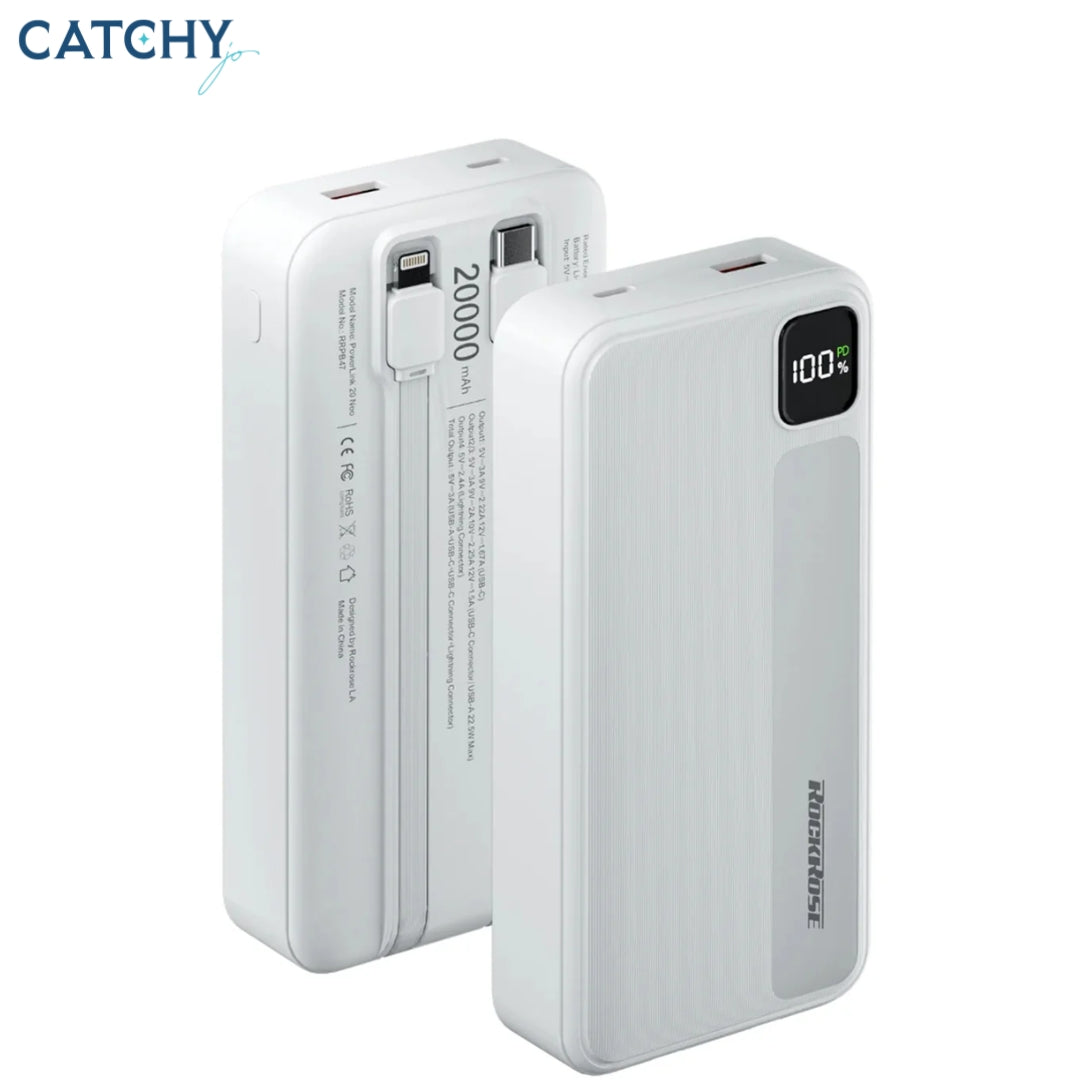 ROCKROSE PowerLink 20 Neo Fast Charging Power Bank (20000mAh)
