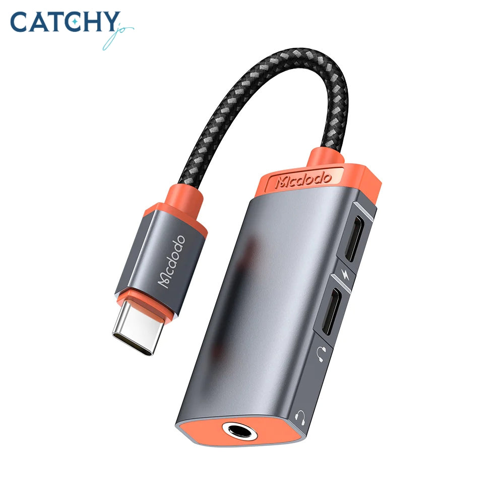 MCDODO CA-0940 Type C & DC 3.5mm Audio Adapter