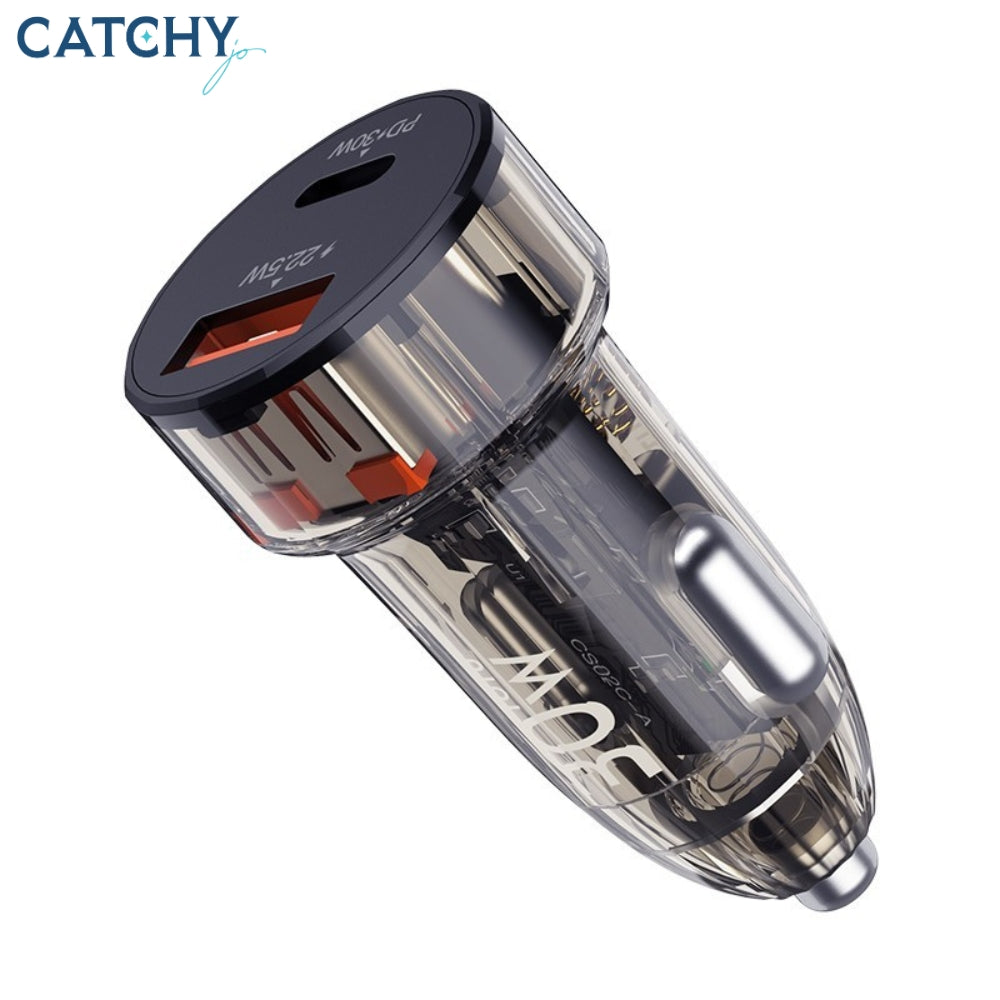 TOTU DCCPD-015 USB+Type-C Car Charger (30W)