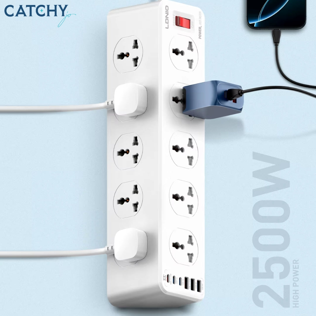 LDNIO SC10610C Extension Power Socket Strip