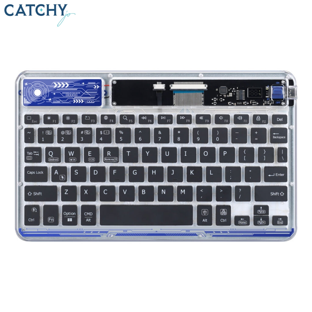 CK Series Universal Bluetooth Keyboard with 7-Color Backlight