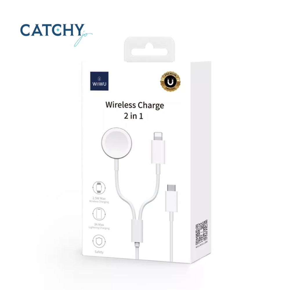 WiWU 2 in 1 Wireless Charge For Watch