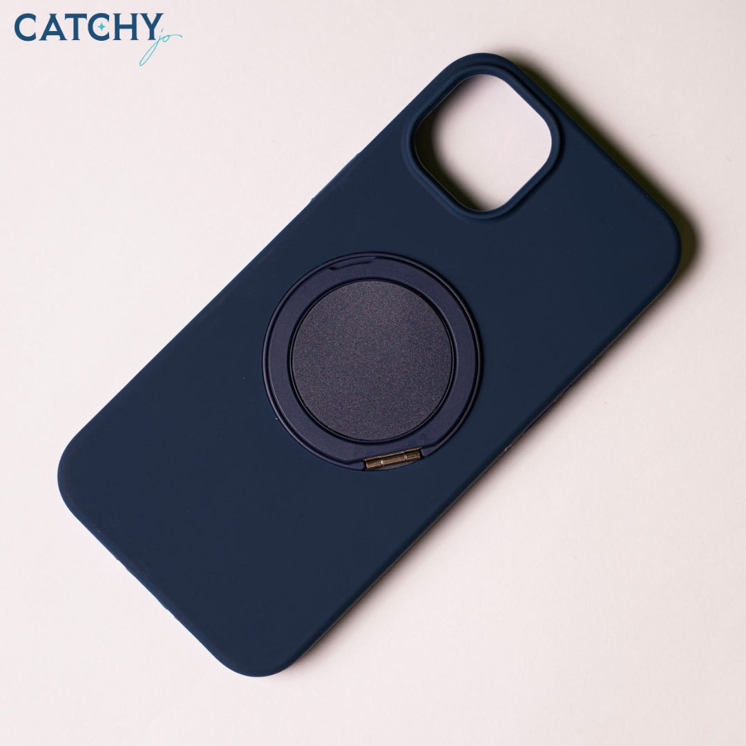 iPhone Silicone MagSafe Case With 360 Stand