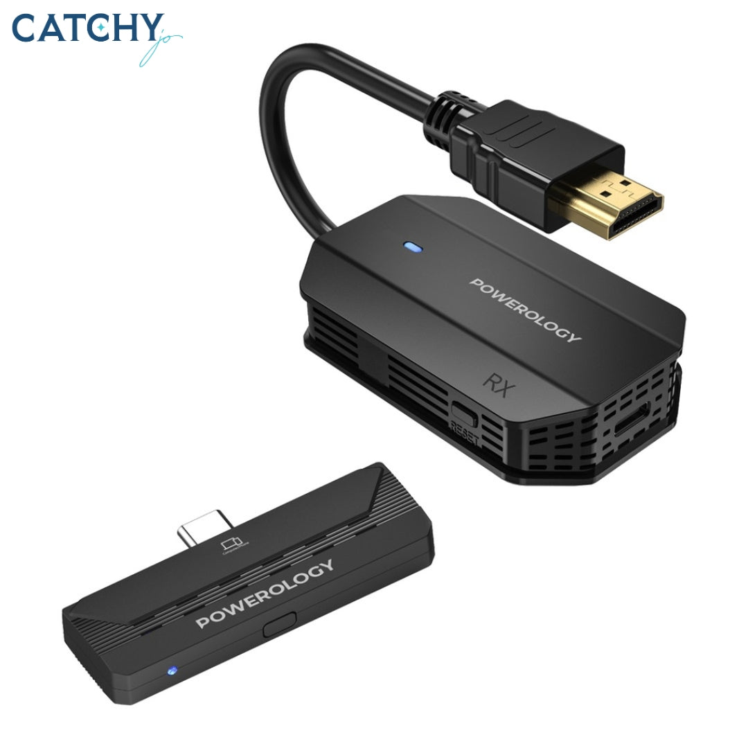 Powerology Wireless HDMI Type-C Adapter Audio & Video