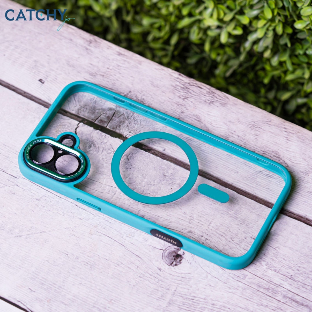 iPhone Series (11+12+13) Luxury Clear MagSafe Case With Camera Protector