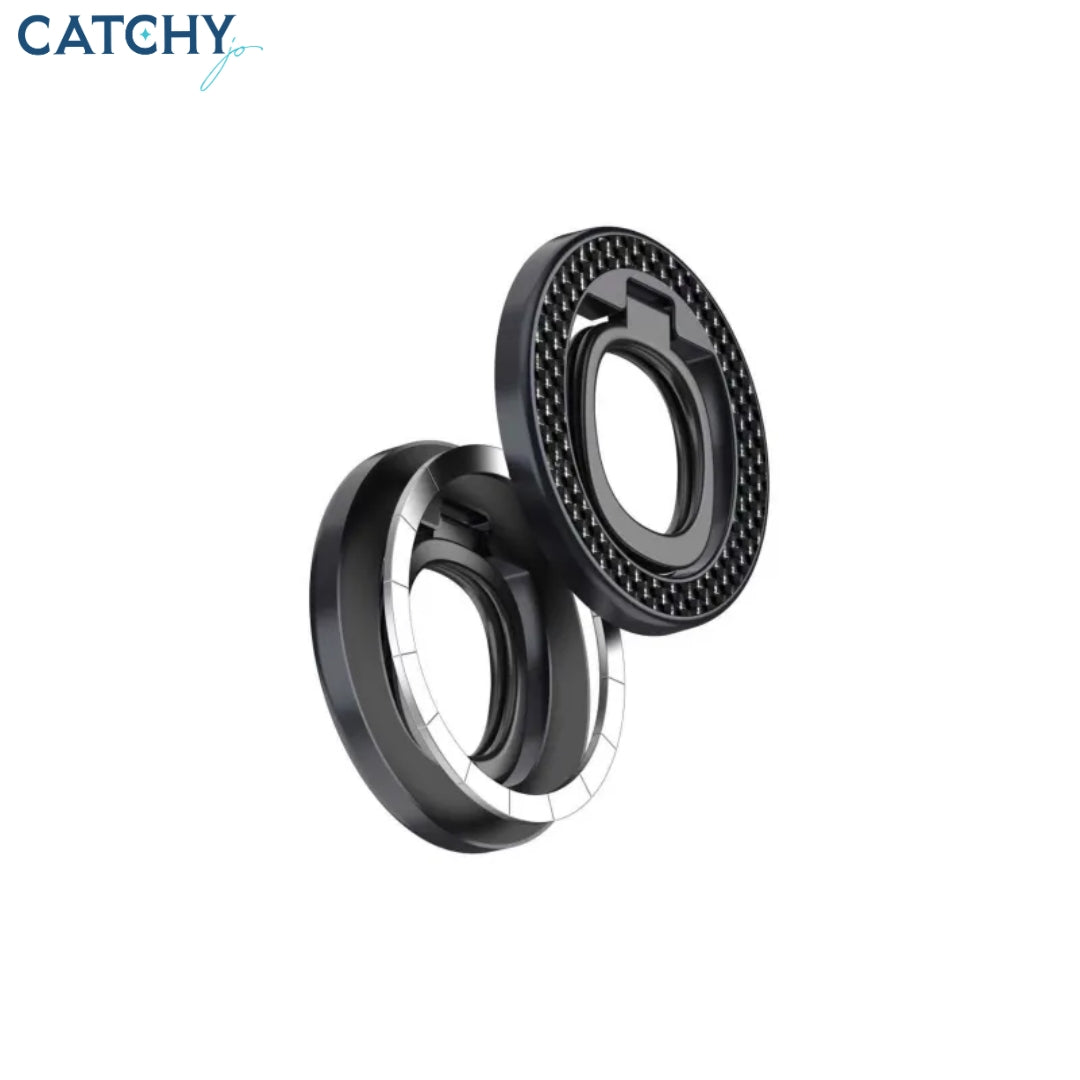 PULOKA 360° Magnetic Ring Holder With Flip-Up Carbon Effect Ring
