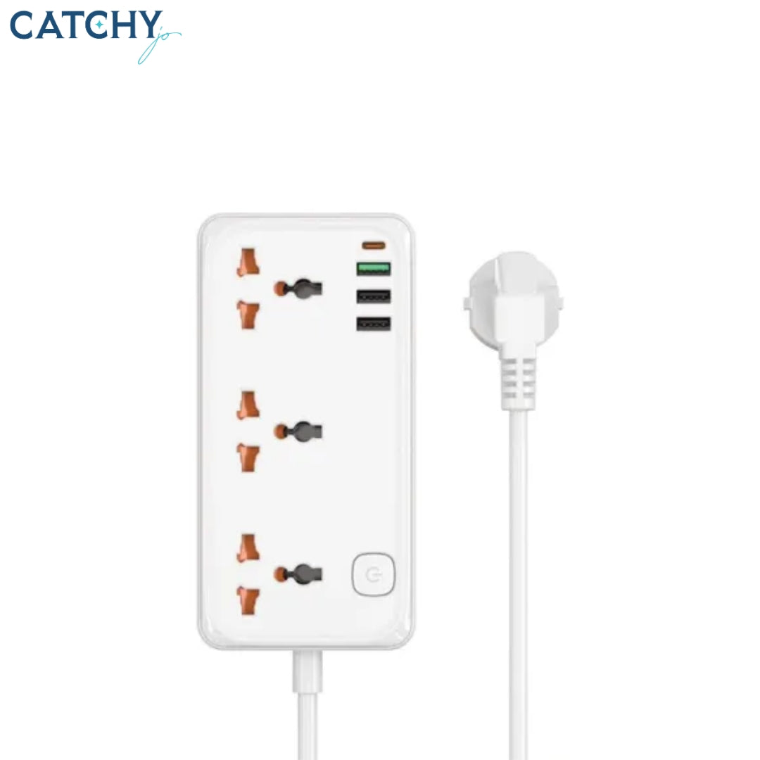 WiWU WI-S005 Multiple Function Gan UK Power Strip (30W)