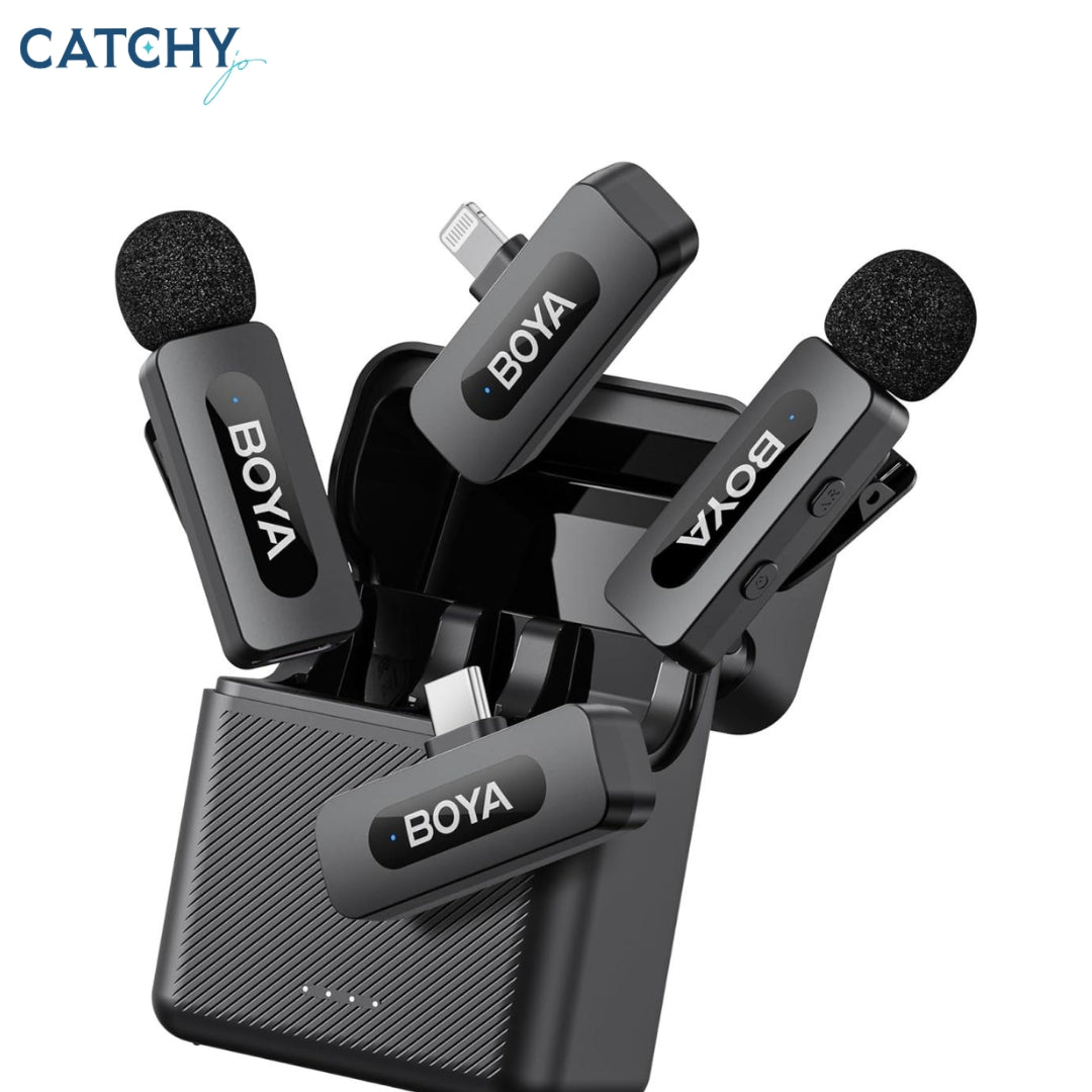 BOYA BY-V3 Combo Wireless Microphone With USB-C/Lightning Port