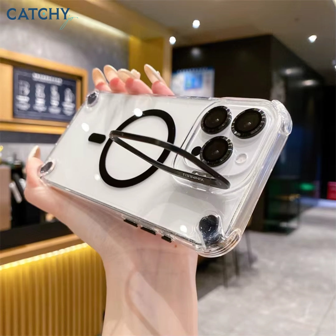 iPhone Transparent Magnetic Holder Case