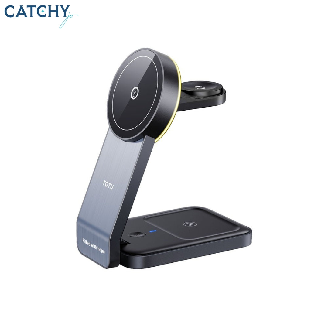 TOTU CW-1-W 3-in-1 Magnetic Wireless Charger