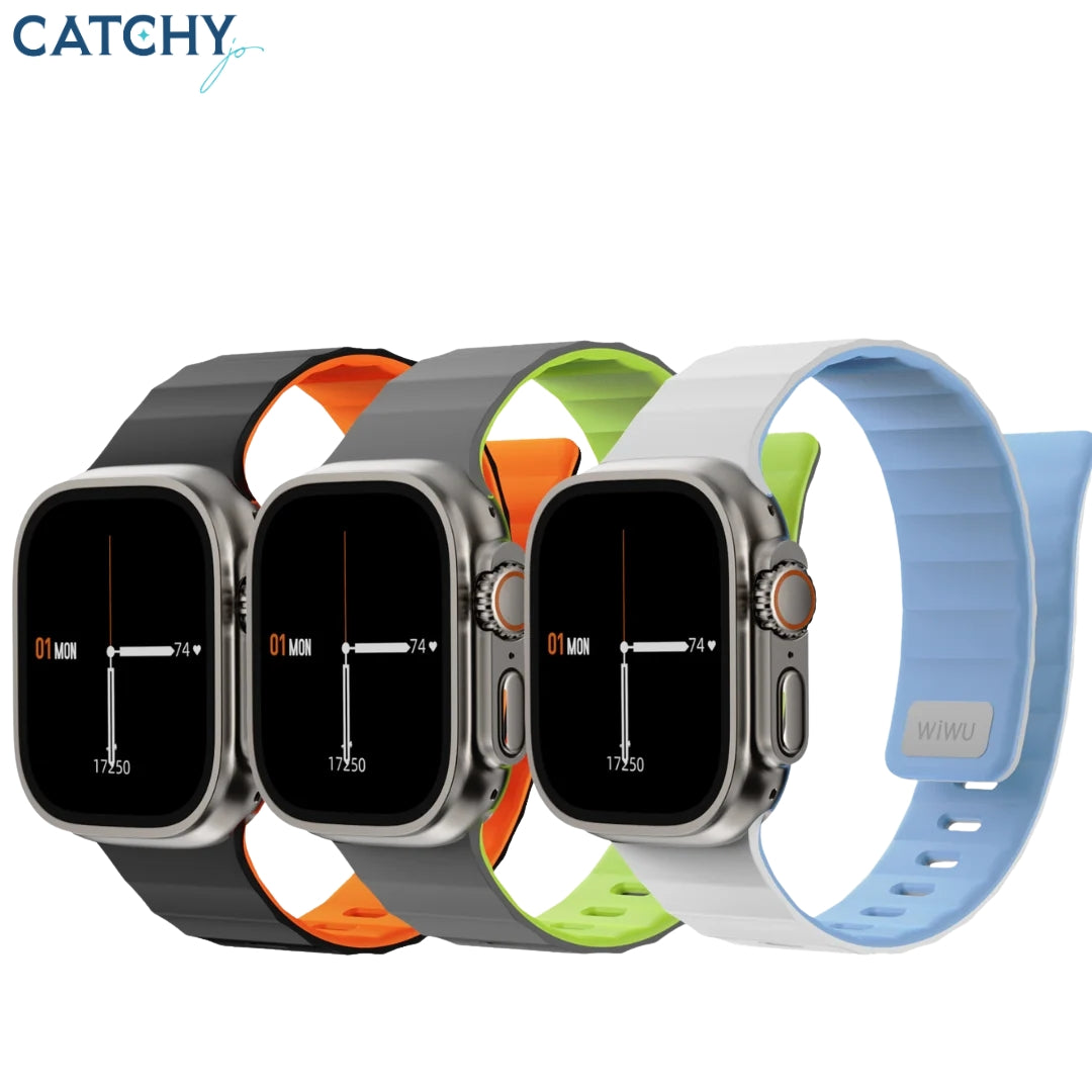 WiWU Wi-WB301 Mag Secur Magnetic Silicone Apple Watch Band