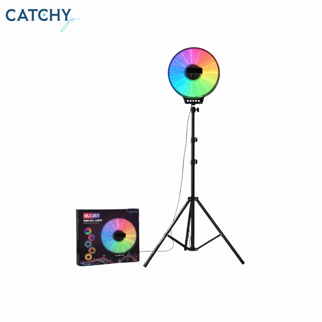 Tripod Stand MJ-261 RGB LED Ring Fill Light