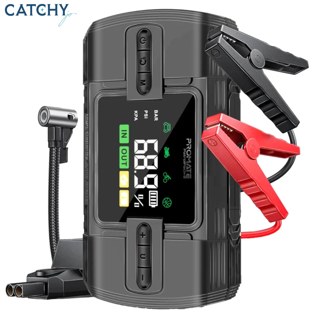 PROMATE PatrolPack-3 High-Capacity Jump Starter (12000mAh)