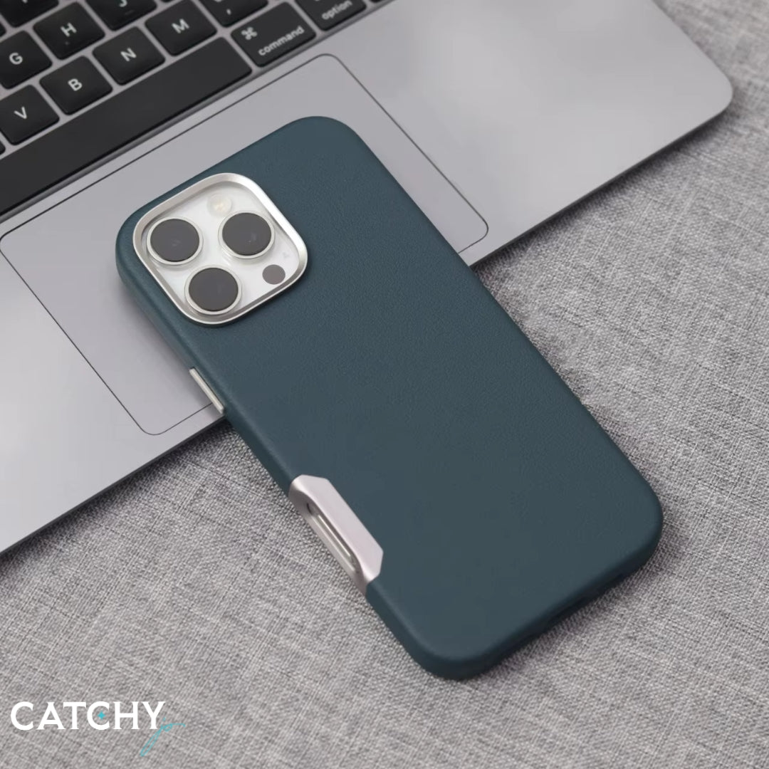 Luxury iPhone Shockproof Leather Mobile Case