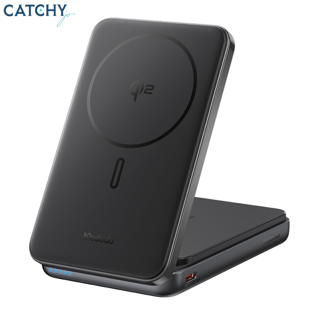 MCDODO MC-631 2 in 1 Qi2 Magnetic Power Bank With Phone Stand (10000mAh)
