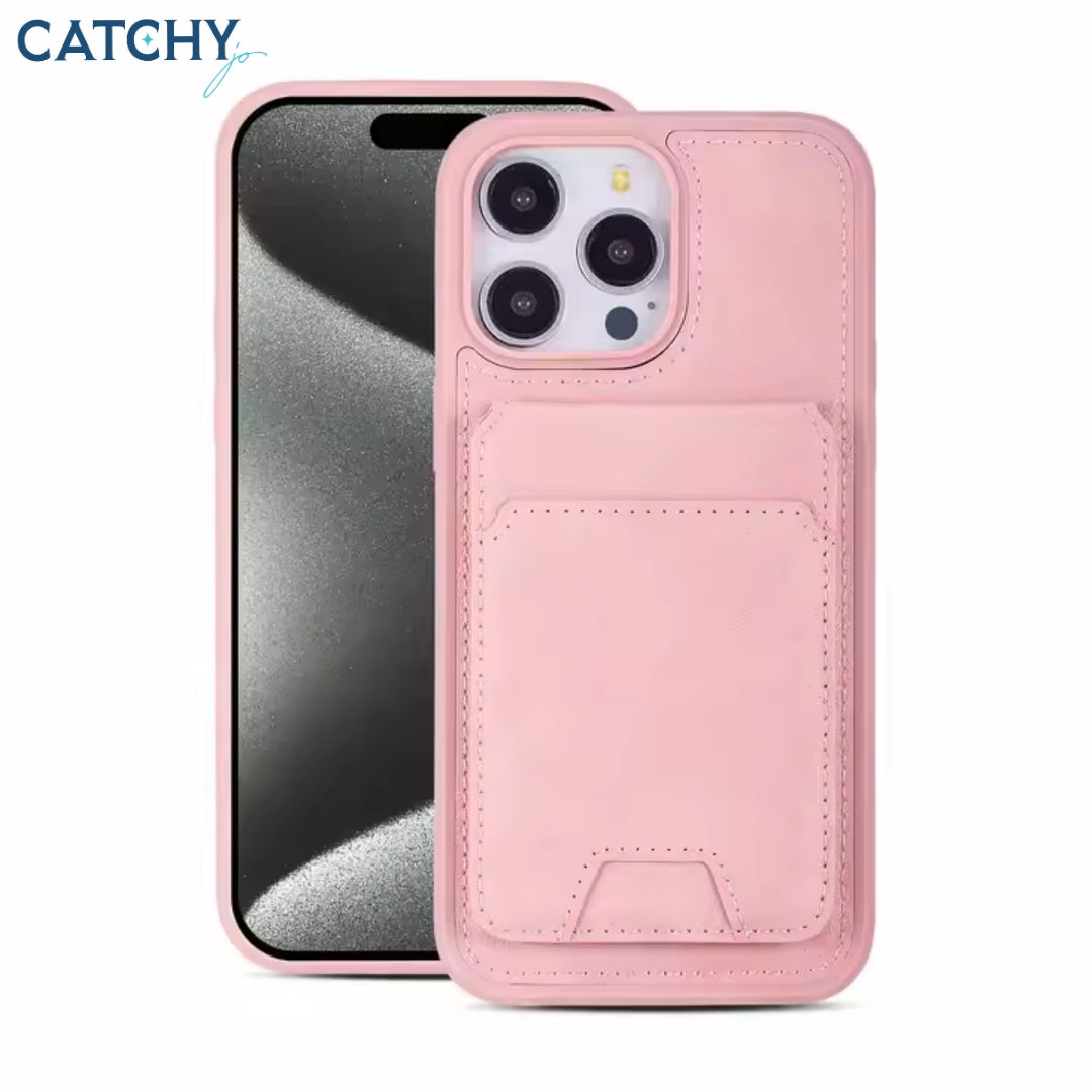 iPhone Magnetic Leather Case With Card Slot