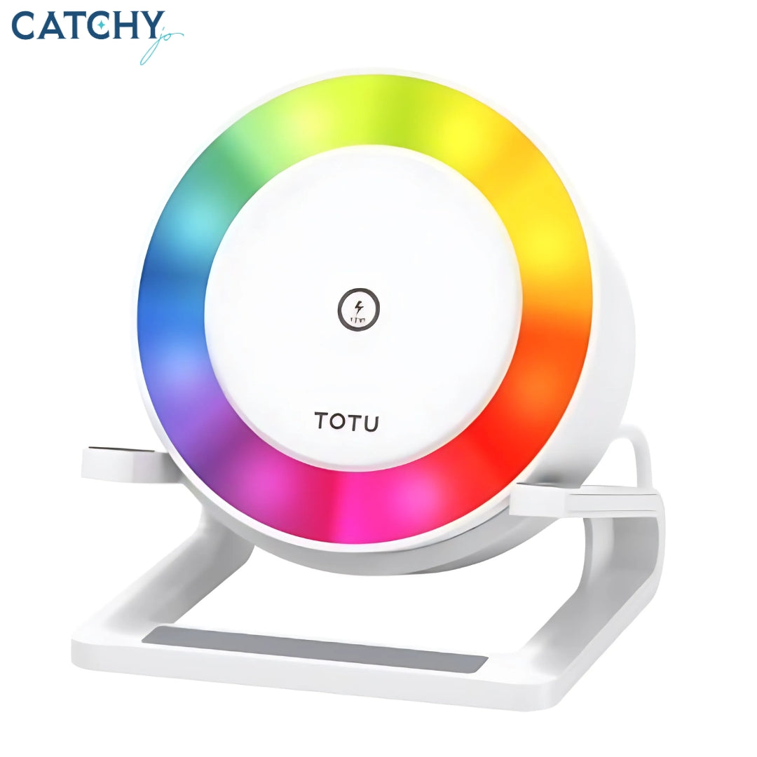 TOTU 4 in 1 Wireless Charging Colorful Speaker (15W)