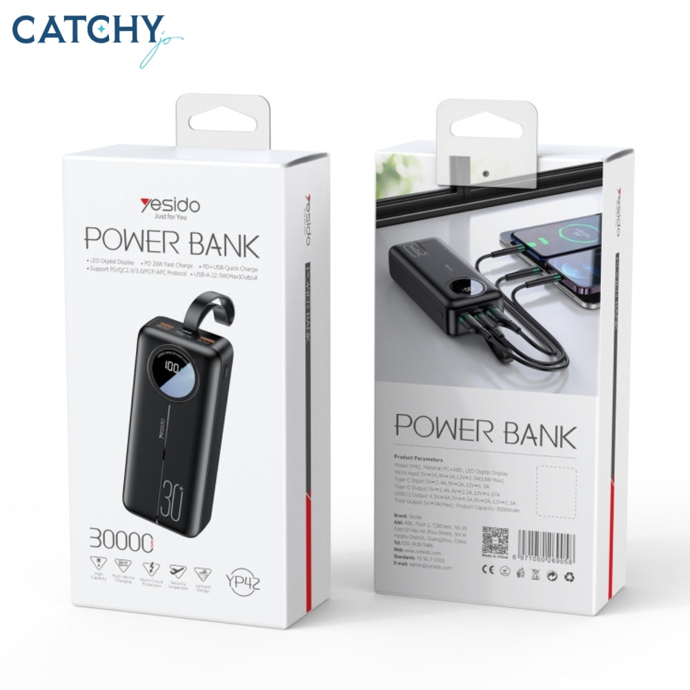 YESIDO YP42 Fast Charging Power Bank 30000mAh